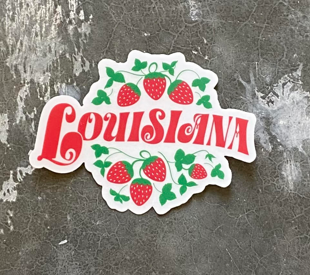 Louisiana Strawberry Sticker – Local Supply BR