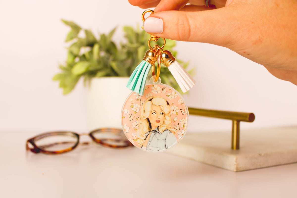 Dolly Parton Tassle Keychain - Main Image