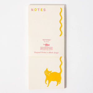 Squiggle Tail Cat - Risograph Notepad