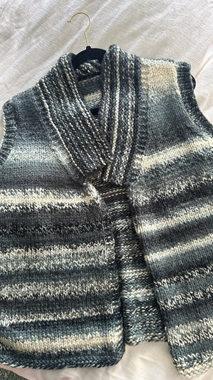 Vintage Hand Knit Striped Vest