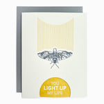 Sphinx moth you light up my life card