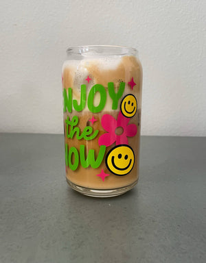 16 oz Enjoy The Now Can Glass