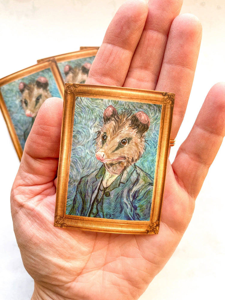 Vincent Van Gogh Self Portrait Possum Sticker