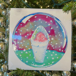 Snowball Snowglobe Print