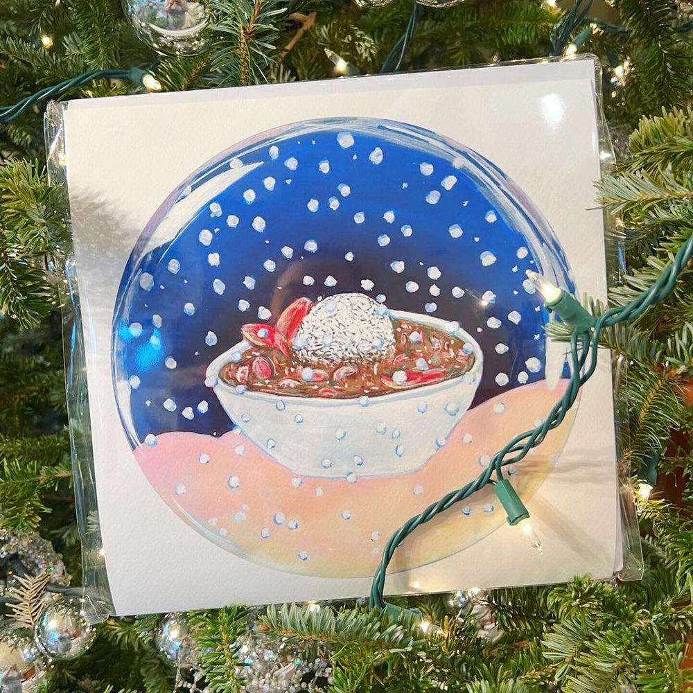 Gumbo Snowglobe Print