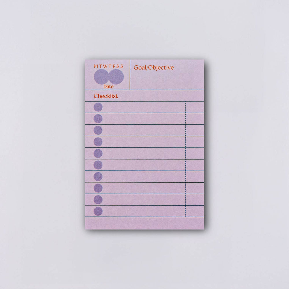 Ginger Habit Checklist Sticky Notes