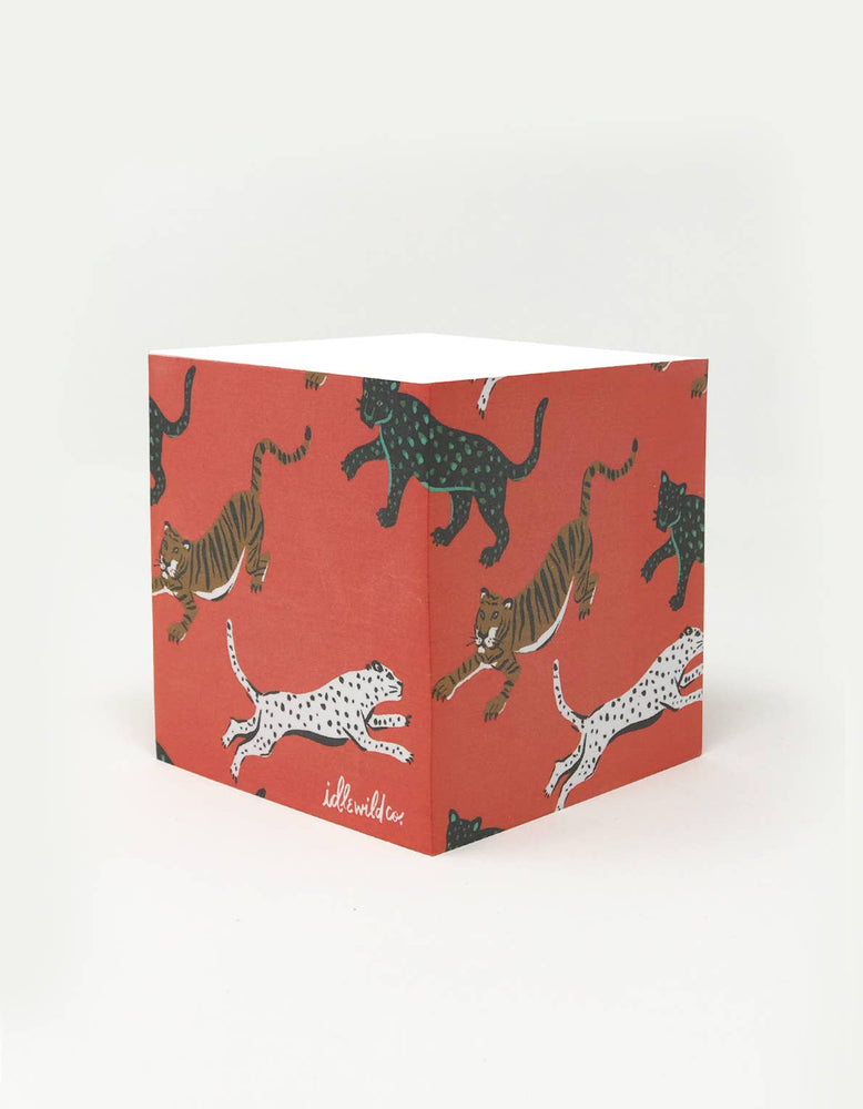 Wild Cat Sticky Note Cube