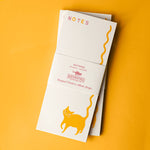 Squiggle Tail Cat - Risograph Notepad