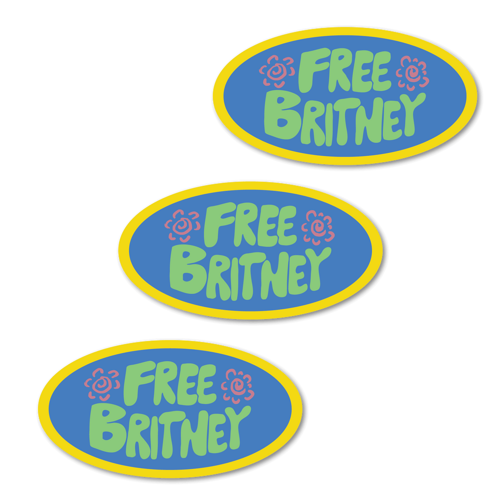 Free Britney Mini Sticker 3 Pack