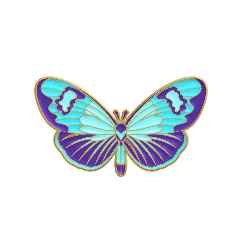 Blue Butterfly Enamel Pin