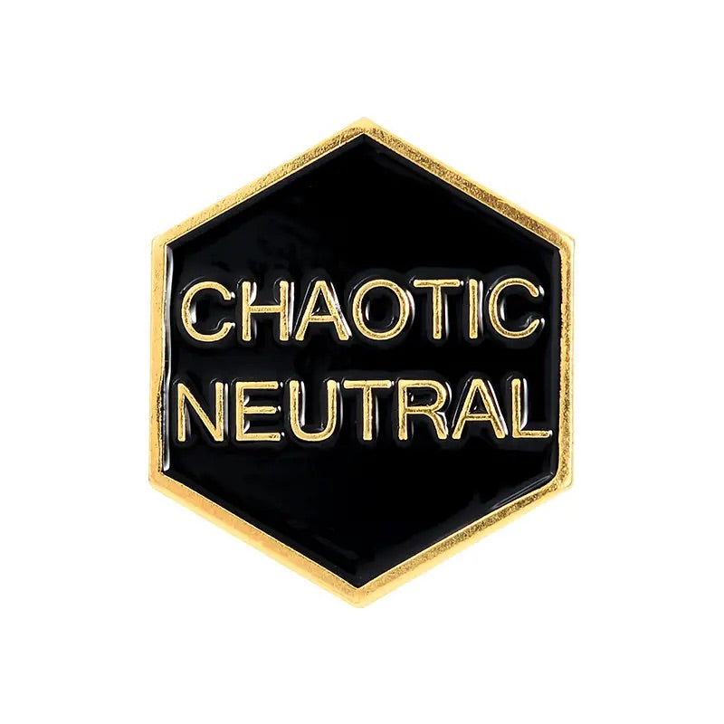 Chaotic Neutral Enamel Pin