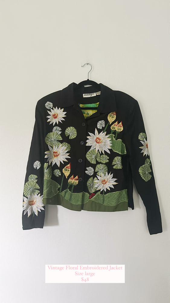 Vintage Floral Embroidered Jacket