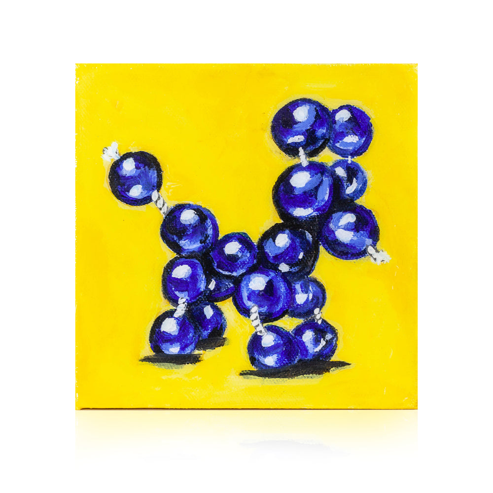 Blue Bead dog - resin