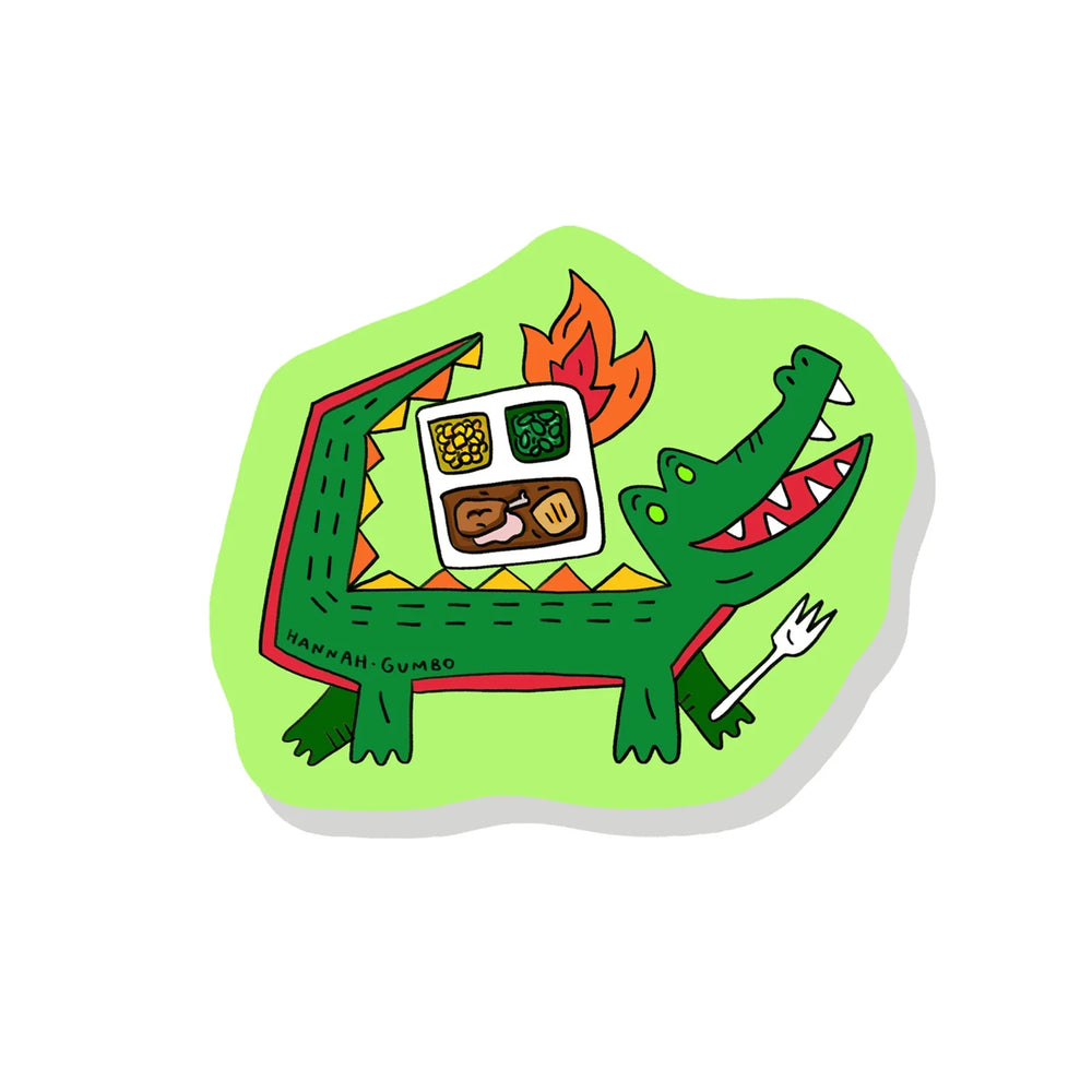 Plate Lunch Gator Sticker