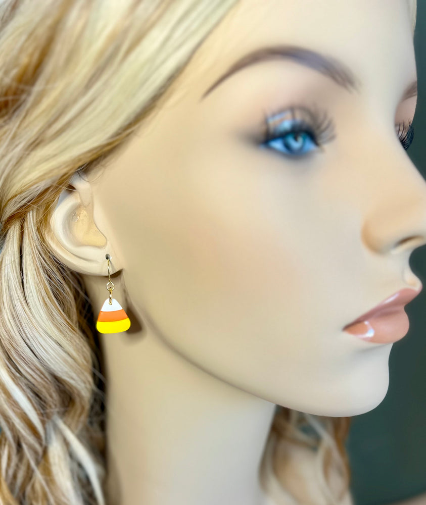 Candy Corn Dangle Earrings