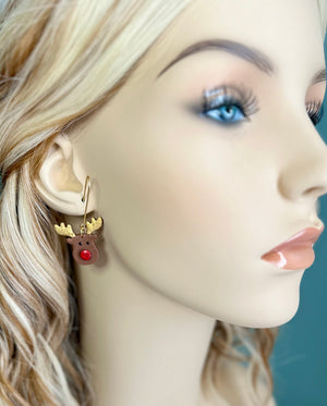 Reindeer Dangle Earrings