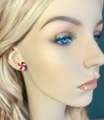 Peppermint Stud Earrings