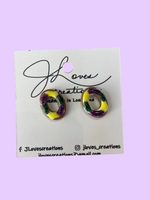 King Cake Stud Earrings