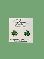 Small Shamrock Stud Earrings