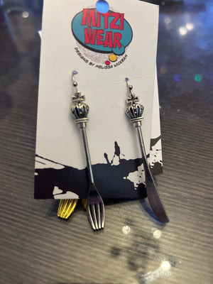 Silverware Earrings