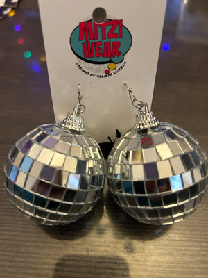 Large Disco Ball Earrings