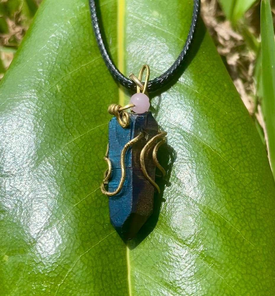 Dyed Quartz Necklace