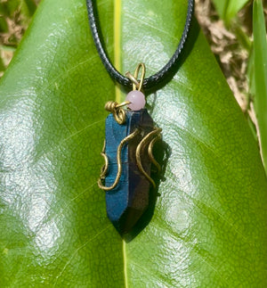 Dyed Quartz Necklace