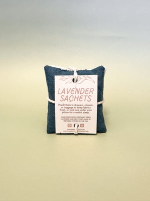 Lavender Linen Sachets - set of 3