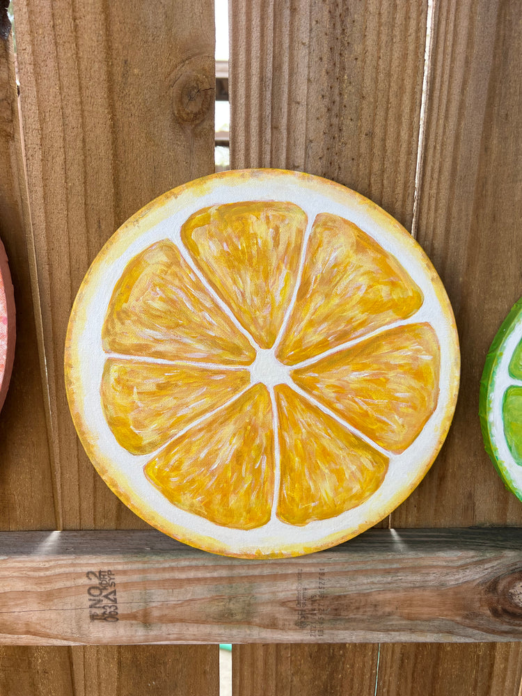 Lemon Painting on Canvas