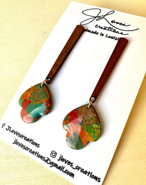 Fall is Aerial - Wood Dangle
