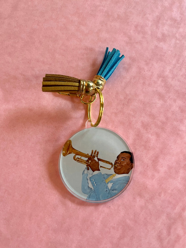 Louis Armstrong Tassle Keychain
