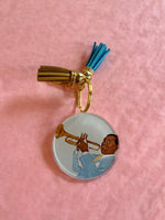Louis Armstrong Tassle Keychain