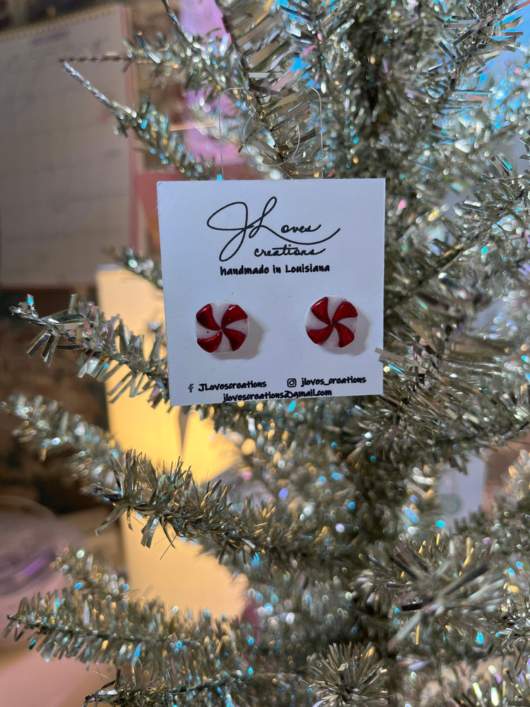 Peppermint Stud Earrings