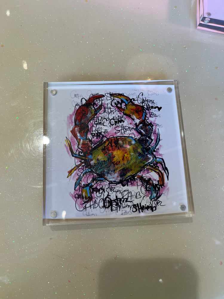 Crab Acrylic Block