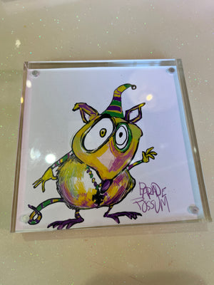 Parade Possum Acrylic Block