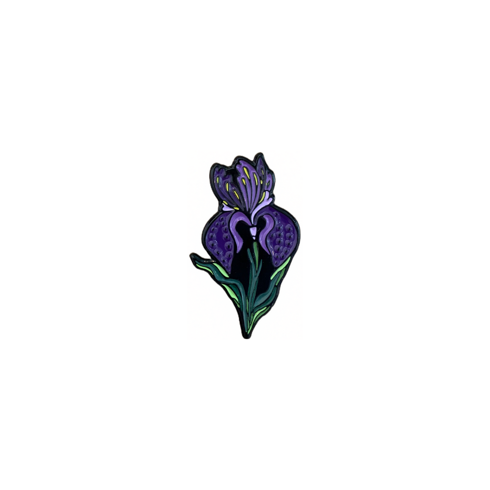 Iris Bloom Enamel Pin