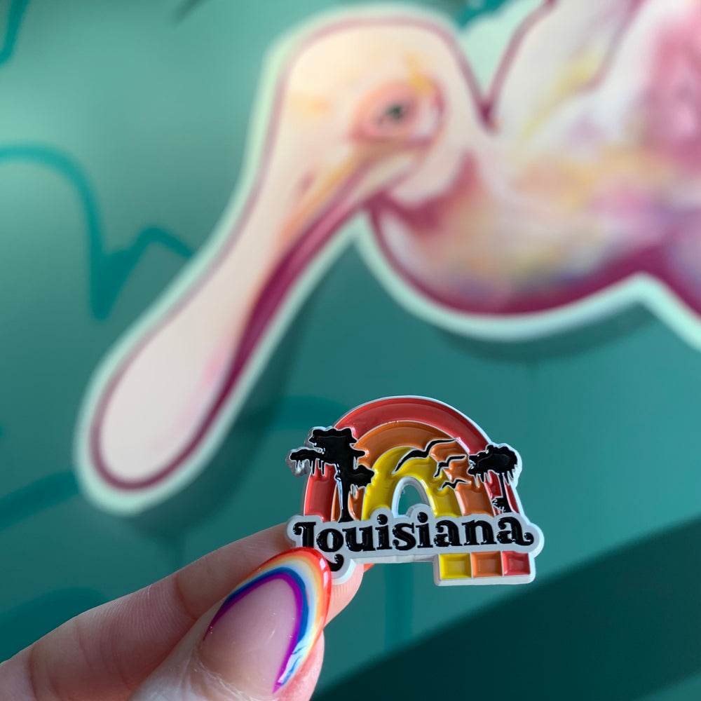 Louisiana Enamel Pin