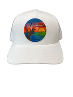 Egret Sunset Leather Hat Patch