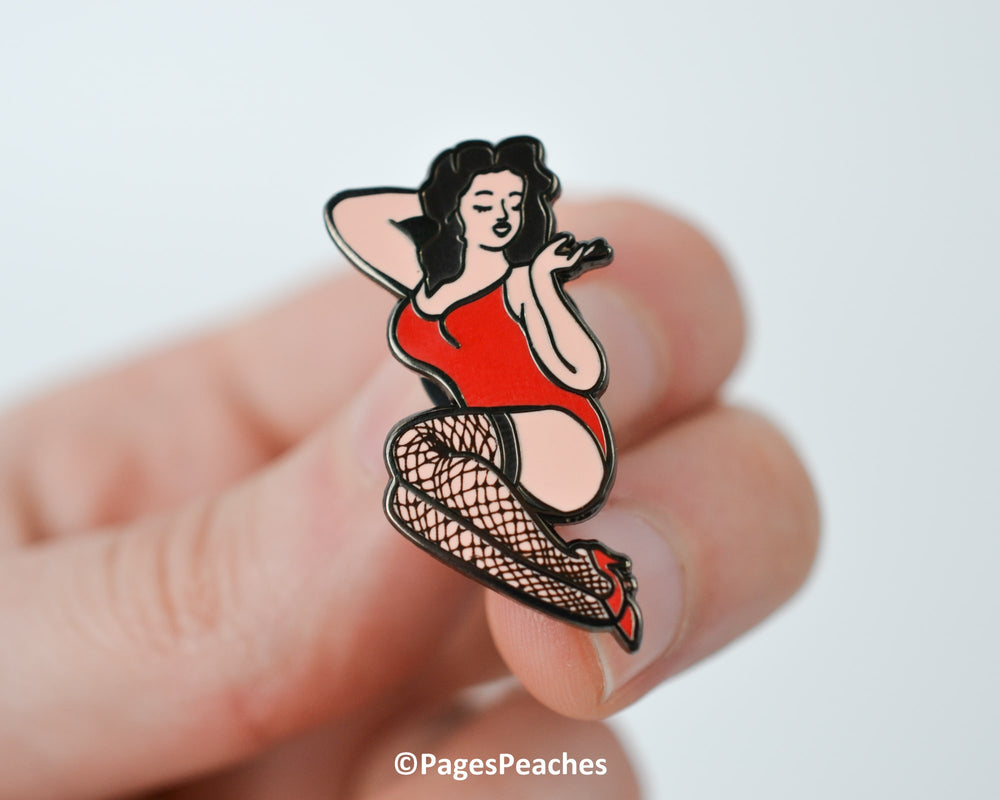 Hard Enamel Pinup Pin
