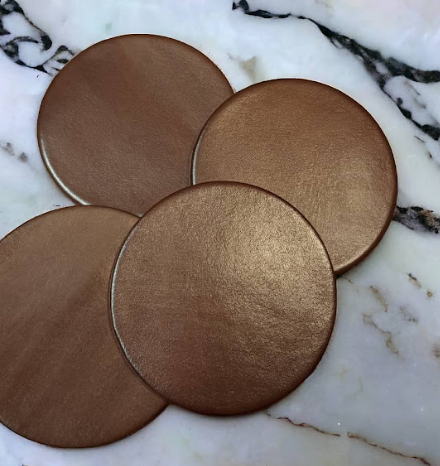 Plain Leather Coasters