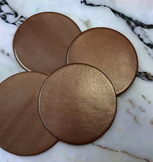 Plain Leather Coasters