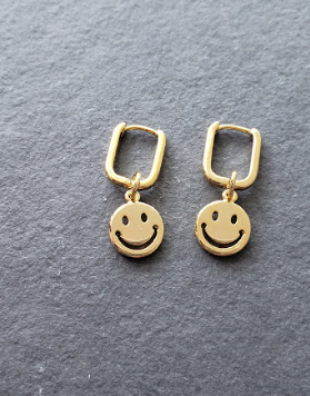 Smile Emoji Mini Hoops