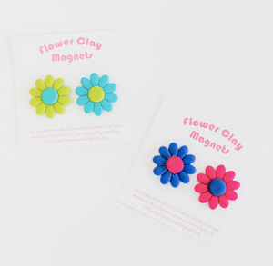 Flower Clay Magnets