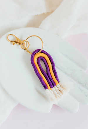 LSU Rainbow Keychain