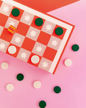 Game Night! 2-in-1 Checkers & Backgammon Board