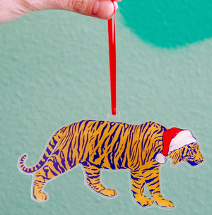 Jolly Tiger Acrylic Ornament