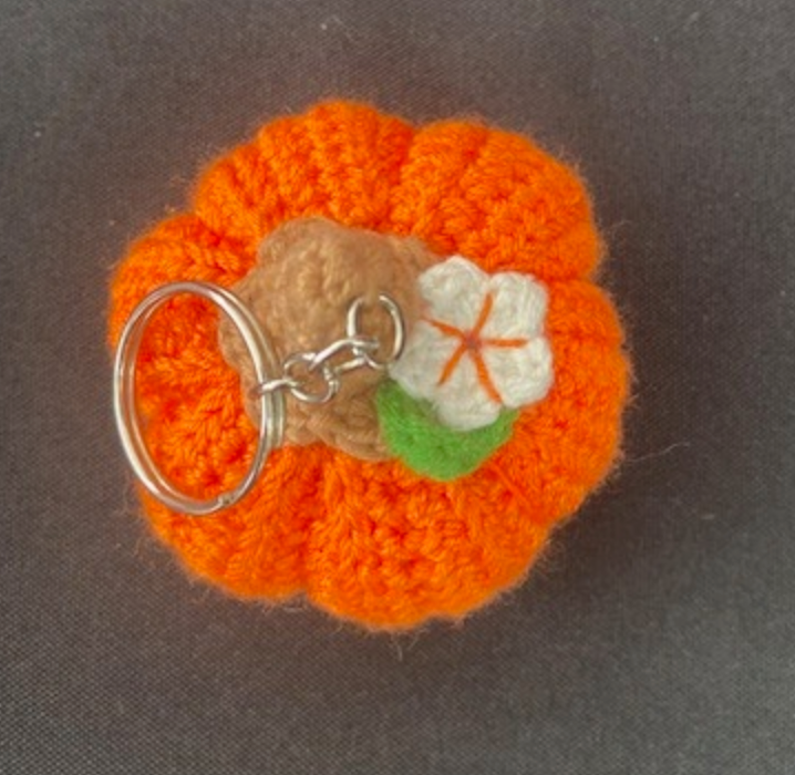Orange Pumpkin Keychain