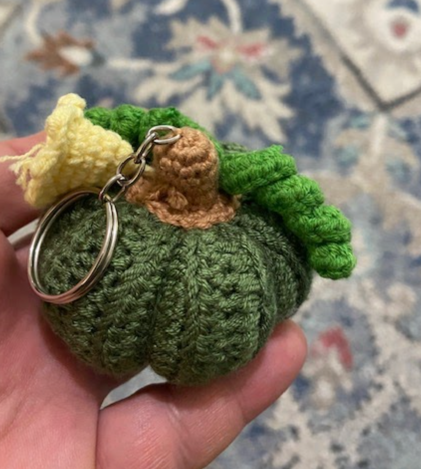 
            
                Load image into Gallery viewer, Crochet Pumpkin Keychain
            
        