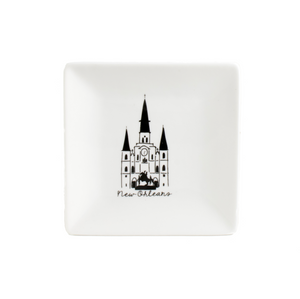 
            
                Load image into Gallery viewer, Black and White Cathedral Trinket Tray
            
        
