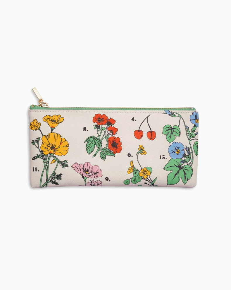 Get it Together Pencil Pouch in Botanical Cream